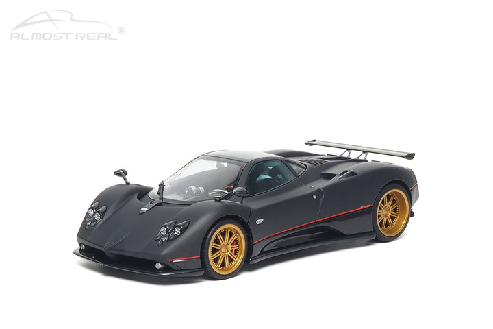 [Preorder] Almost Real 1:18 Pagani Zonda F - 2005 - Matt Carbon Black with Red Stripe 850411001