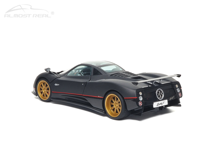 [Preorder] Almost Real 1:18 Pagani Zonda F - 2005 - Matt Carbon Black with Red Stripe 850411001