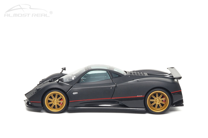 [Preorder] Almost Real 1:18 Pagani Zonda F - 2005 - Matt Carbon Black with Red Stripe 850411001