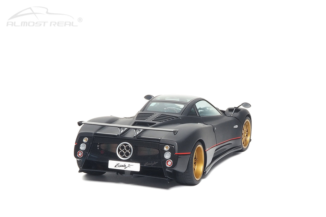 [Preorder] Almost Real 1:18 Pagani Zonda F - 2005 - Matt Carbon Black with Red Stripe 850411001