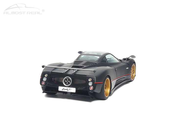 [Preorder] Almost Real 1:18 Pagani Zonda F - 2005 - Matt Carbon Black with Red Stripe 850411001