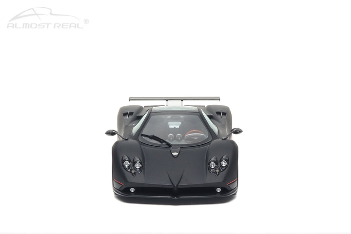 [Preorder] Almost Real 1:18 Pagani Zonda F - 2005 - Matt Carbon Black with Red Stripe 850411001