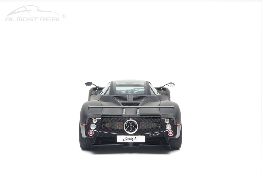 [Preorder] Almost Real 1:18 Pagani Zonda F - 2005 - Matt Carbon Black with Red Stripe 850411001