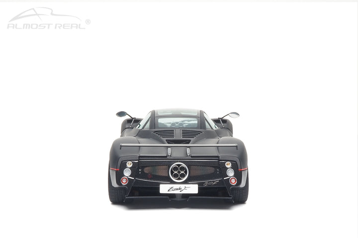 [Preorder] Almost Real 1:18 Pagani Zonda F - 2005 - Matt Carbon Black with Red Stripe 850411001