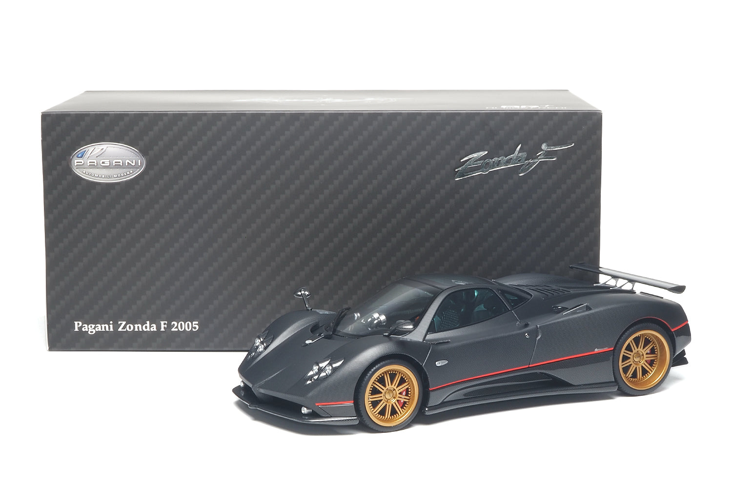 Preorder] Almost Real 1:18 Pagani Zonda F - 2005 - Matt Carbon