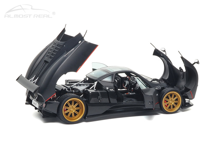 [Preorder] Almost Real 1:18 Pagani Zonda F - 2005 - Matt Carbon Black with Red Stripe 850411001