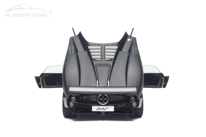 [Preorder] Almost Real 1:18 Pagani Zonda F - 2005 - Matt Carbon Black with Red Stripe 850411001