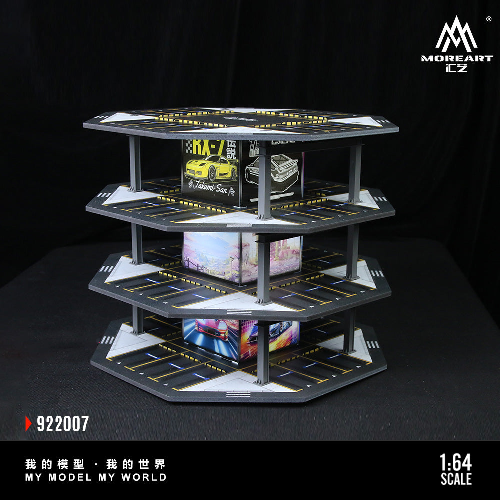 [Preorder] MoreArt 1:64 OCTAGONAL TOWER PARKING LOT O1 MODEL MO922007