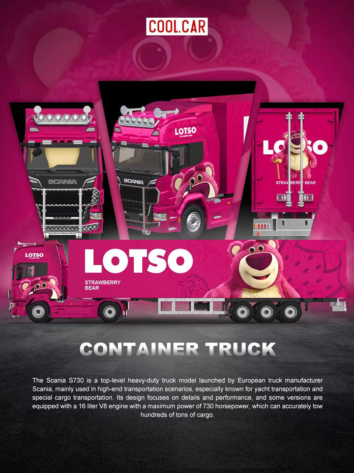 [Preorder] Cool Car 1:64 Scania Container Truck Lotso Livery CC644024