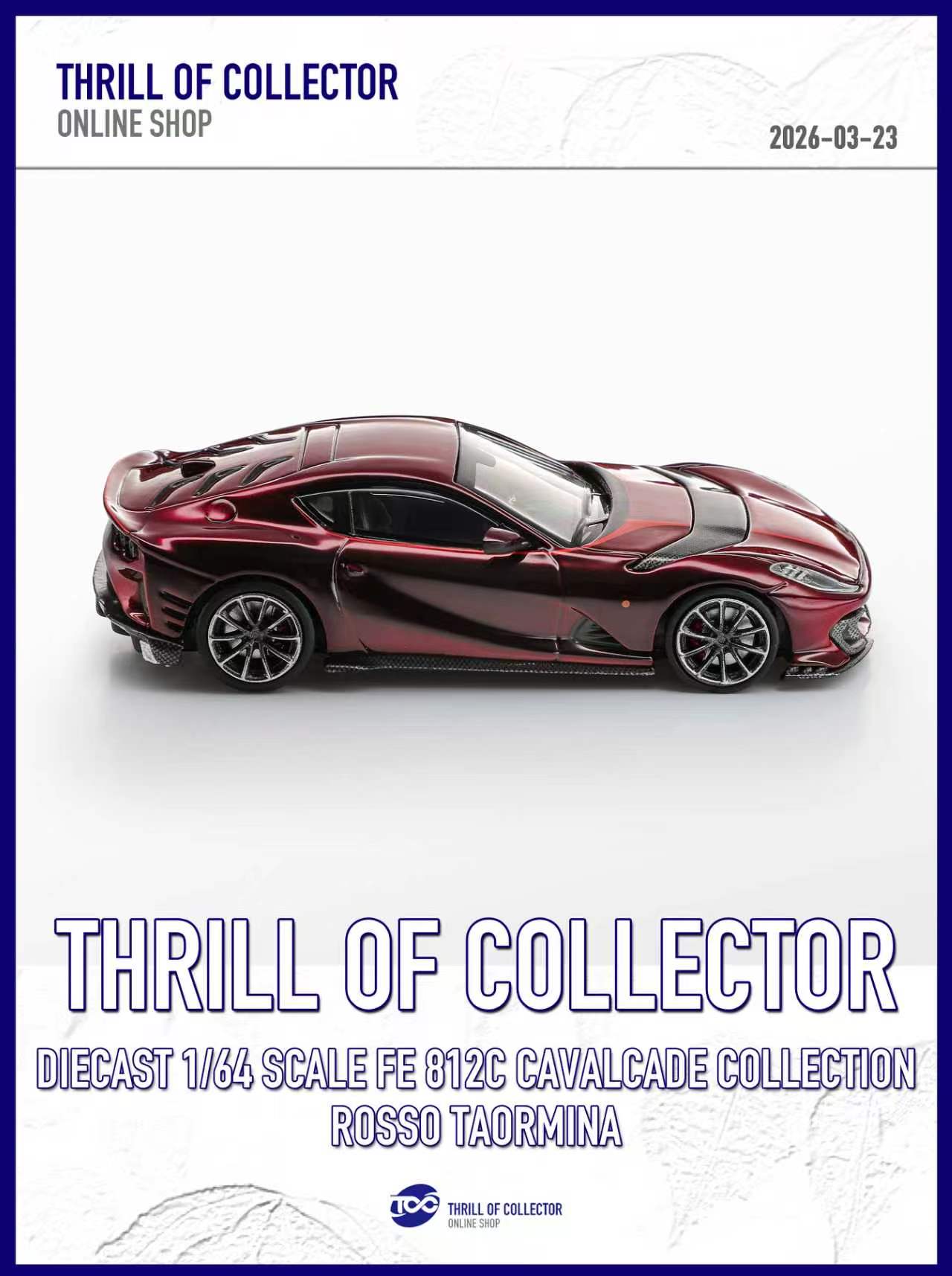 TOC 1:64 Ferrari 812C 3.0 CAVALCADE COLLECTION (4 Colours