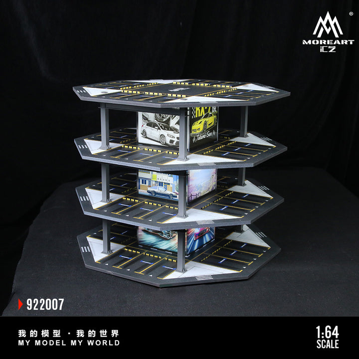 [Preorder] MoreArt 1:64 OCTAGONAL TOWER PARKING LOT O1 MODEL MO922007