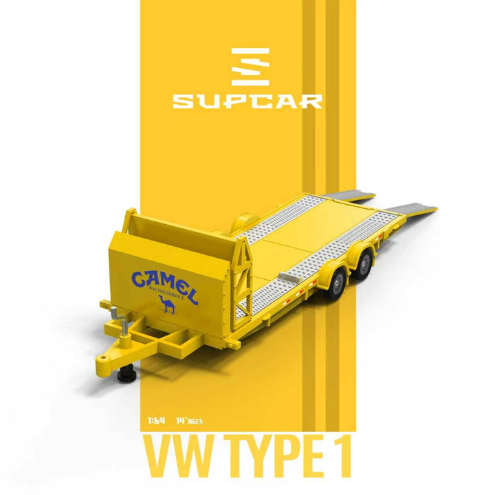 [Preorder] SUPCAR 1:64 Volkswagen T1 Trailer Version Camel Livery SC642960-2