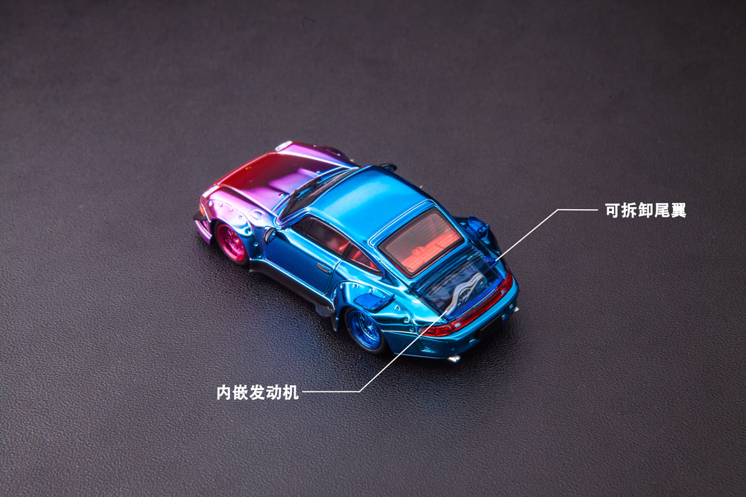 [Preorder] TPC 1:64 Porsche RWB993 Chrome Candy Color