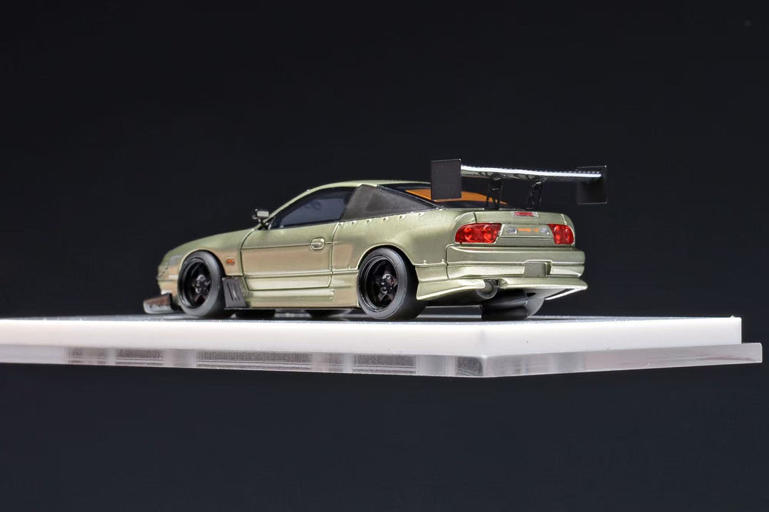 [Preorder] 404error X old school 1:64 Nissan 240sx Streetcar Modified Emerald Green Carbon Cover