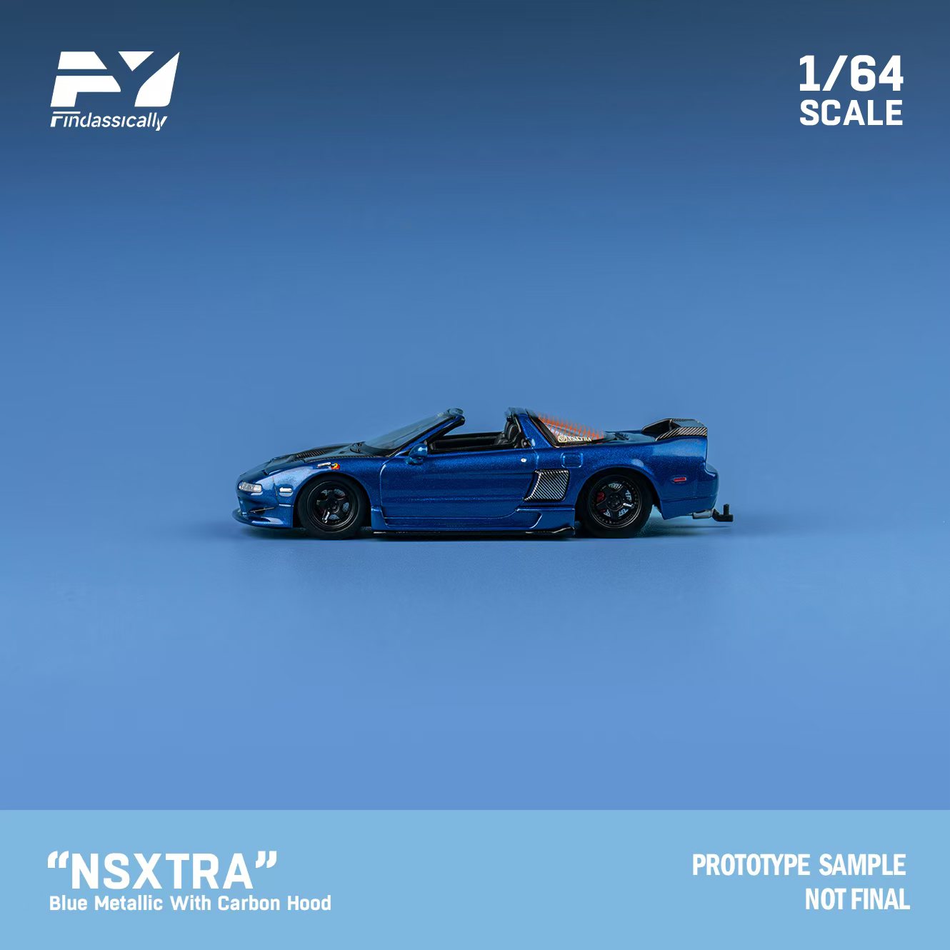 Findclassically 1:64 Honda NSX TRA Transparent Blue (2 Versions