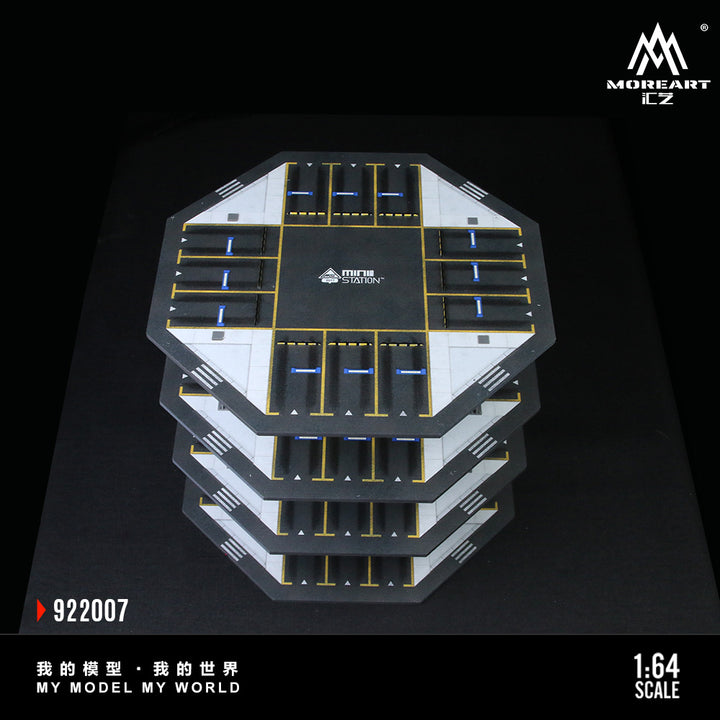 [Preorder] MoreArt 1:64 OCTAGONAL TOWER PARKING LOT O1 MODEL MO922007