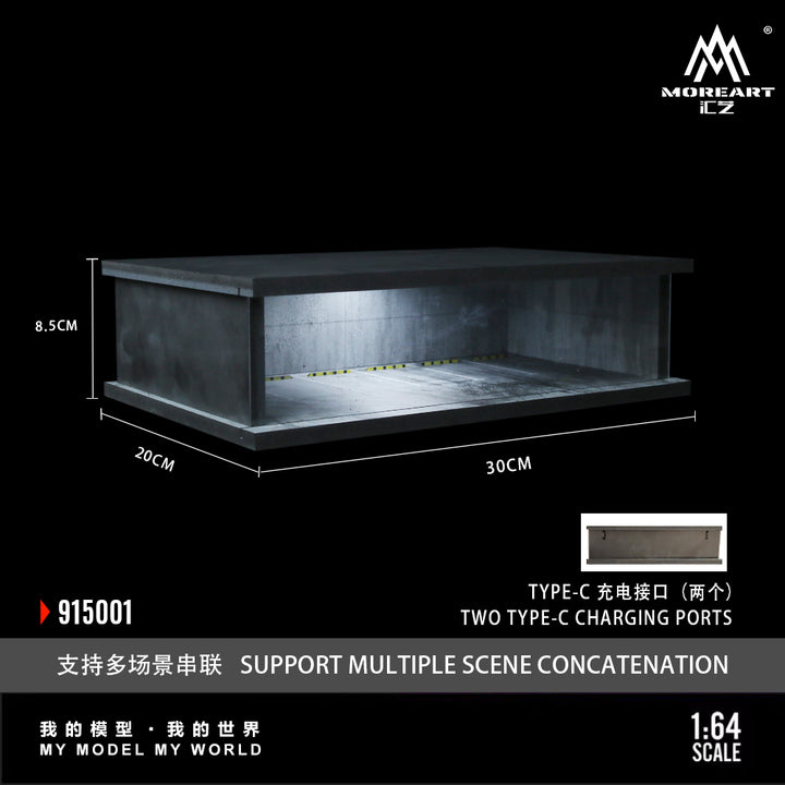 [Preorder] MoreArt 1:64 UNDERGROUND PARKING GARAGE SCENE MO915001