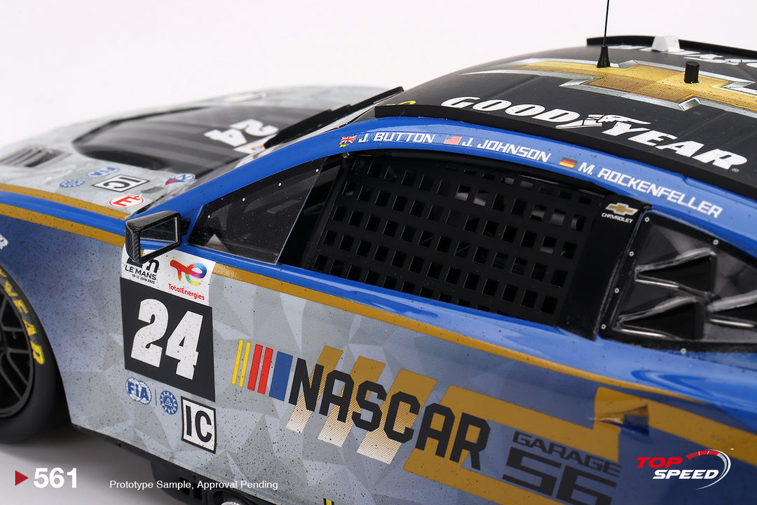 Topspeed 1:18 Garage 56 Chevrolet Camaro ZL1 #24 Hendrick Motorsports 2023 Le Mans 24Hr Post-Race Weathered