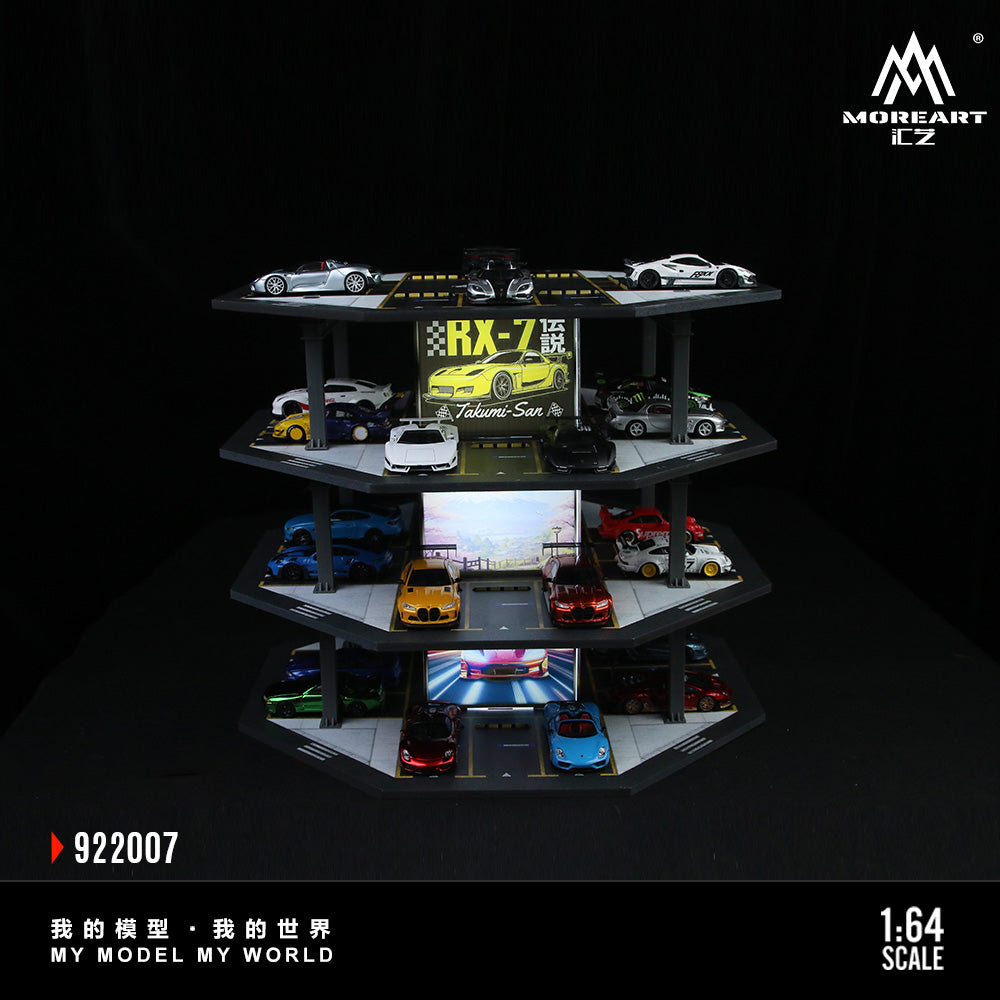 [Preorder] MoreArt 1:64 OCTAGONAL TOWER PARKING LOT O1 MODEL MO922007