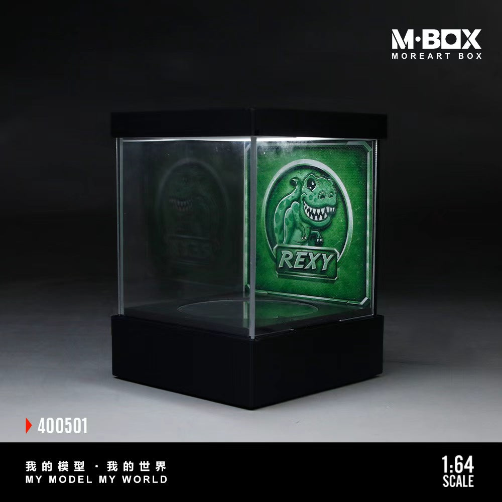 [Preorder] MBOX 1:64 Dinosaur Painted Light Rotating Exhibition Hall (3 Version)