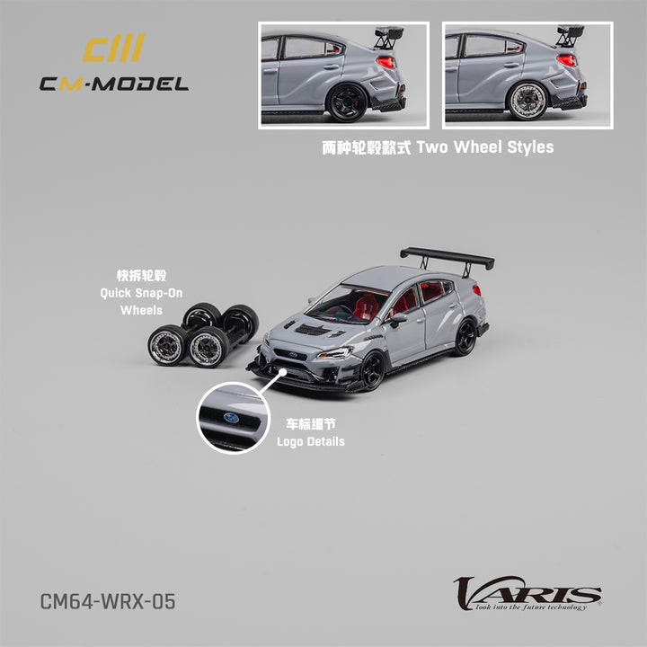 [Preorder] CM Model 1:64 Subaru WRX Varis Widebody 2.0 Gray