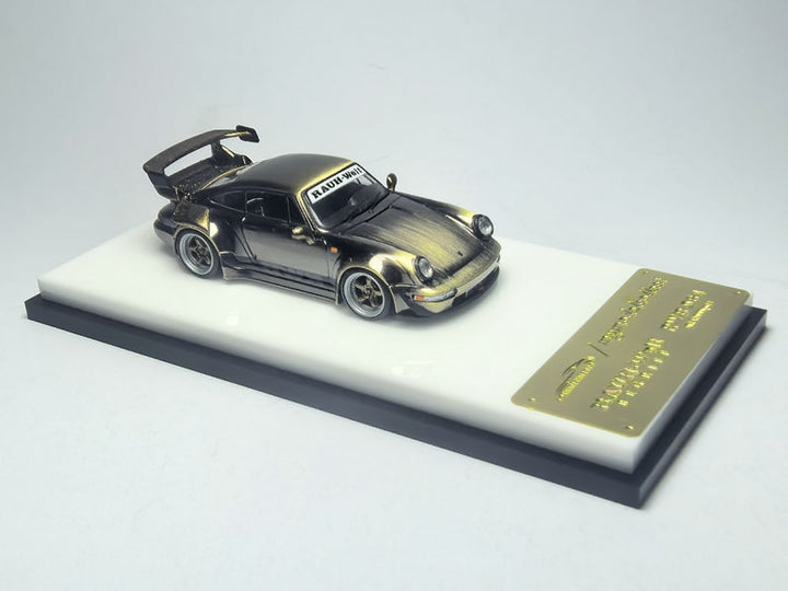 [Preorder] Model Collect 1:64 Porsche RWB964 High Wing Chrome Bronze Brushed Livery MC640024I