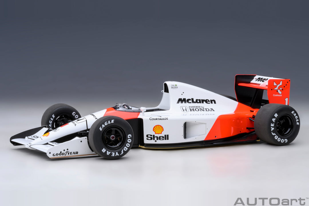 AUTOart 1:18 McLaren Honda MP4/6 1991 A. Sena #1 with McLaren logo 89140