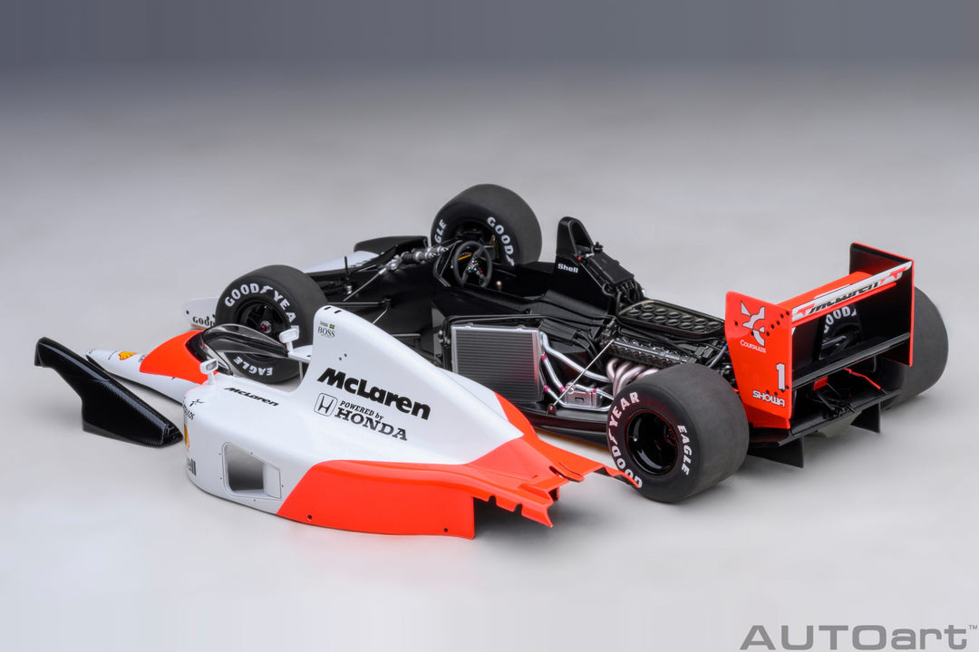 AUTOart 1:18 McLaren Honda MP4/6 1991 A. Sena #1 with McLaren logo 89140