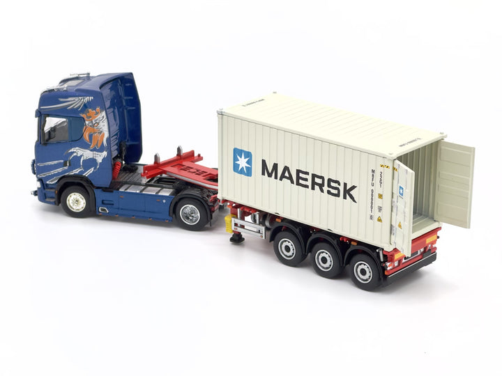 [Preorder] Sonic Gear 1:64 Scania 730S Container Telescopic Keel Trailer Set (4 Versions)