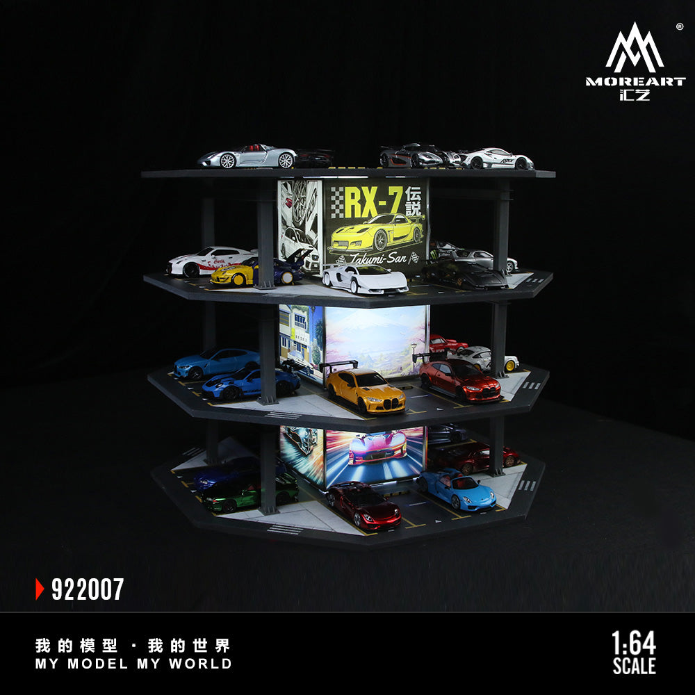 [Preorder] MoreArt 1:64 OCTAGONAL TOWER PARKING LOT O1 MODEL MO922007