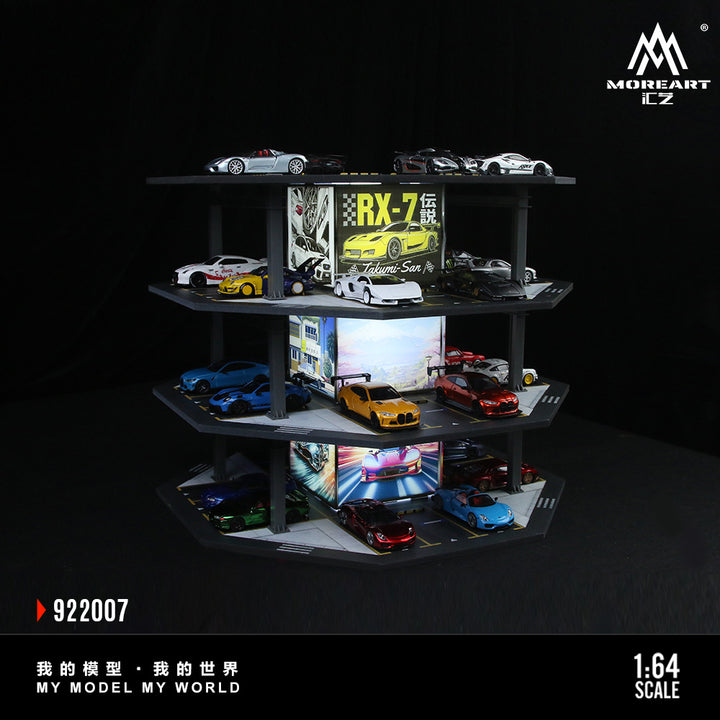 [Preorder] MoreArt 1:64 OCTAGONAL TOWER PARKING LOT O1 MODEL MO922007