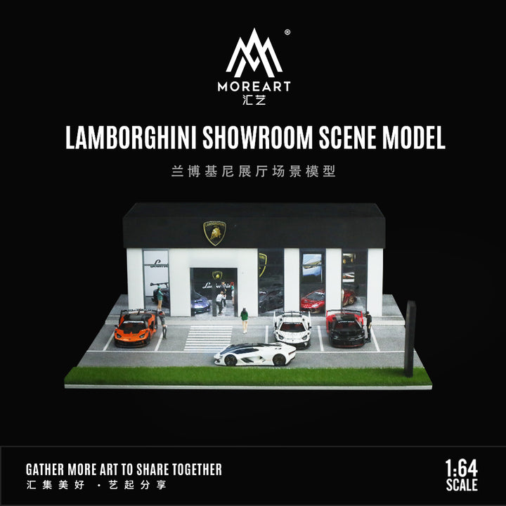 [Preorder] MoreArt 1:64 Lamborghini Showroom Scene Model