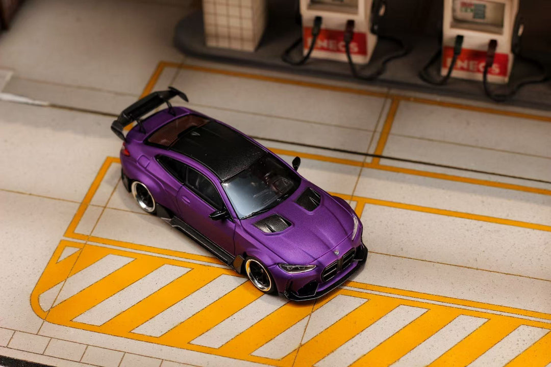 [Preorder] Street Weapon 1:64 BMW G82 M4 Widebody Matte Purple
