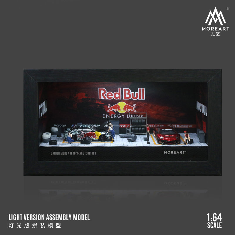 [Preorder] MoreArt 1:64 Repair Shop Scene Model Monster/Redbull