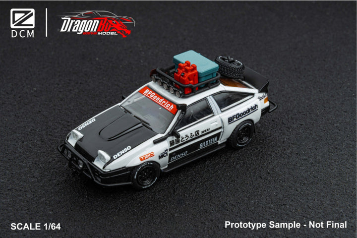 [Preorder] D.BoModel & DCM 1:64 Toyota AE86 Modified Doomsday Escape Bearing Wheel (2 Versions)