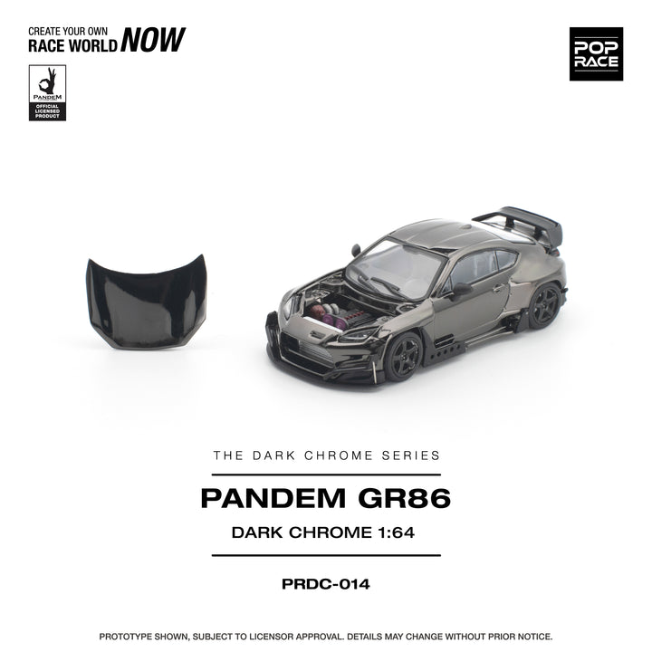 [Preorder] POPRACE 1:64 PANDEM GR 86 DARK CHROME PRDC014