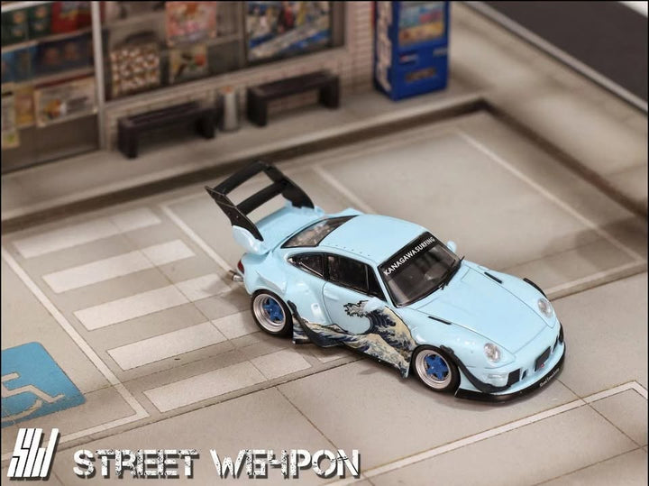 Street Weapon 1:64 Porsche RWB 993 KANAGAWA SURFING livery (2 Versions)