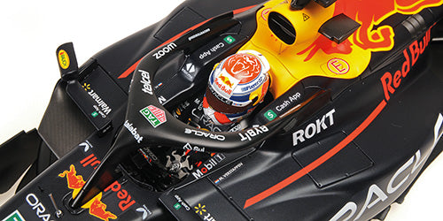 MINICHAMPS 1:12 RED BULL RACING HONDA RB19 - MAX VERSTAPPEN - 2ND PLACE QATAR SPRINT RACE - WORLD CHAMPION 2023