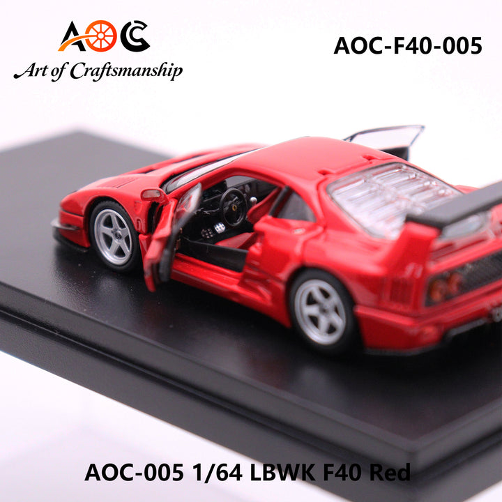 [Preorder] AOC 1:64 LBWK F40 Red AOC-F40-005