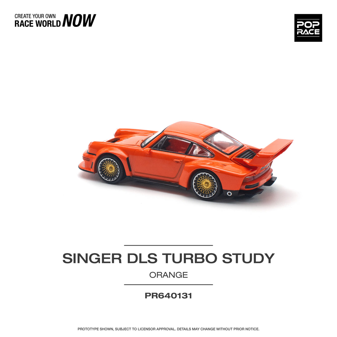 [Preorder] POPRACE 1:64 SINGER DLS TURBO (TRACK) ORANGE PR640131