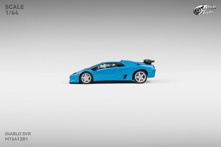 [Preorder] Microturbo 1:64 Lamborghini Custom Diablo SVR - Metallic Blue MT6413B1