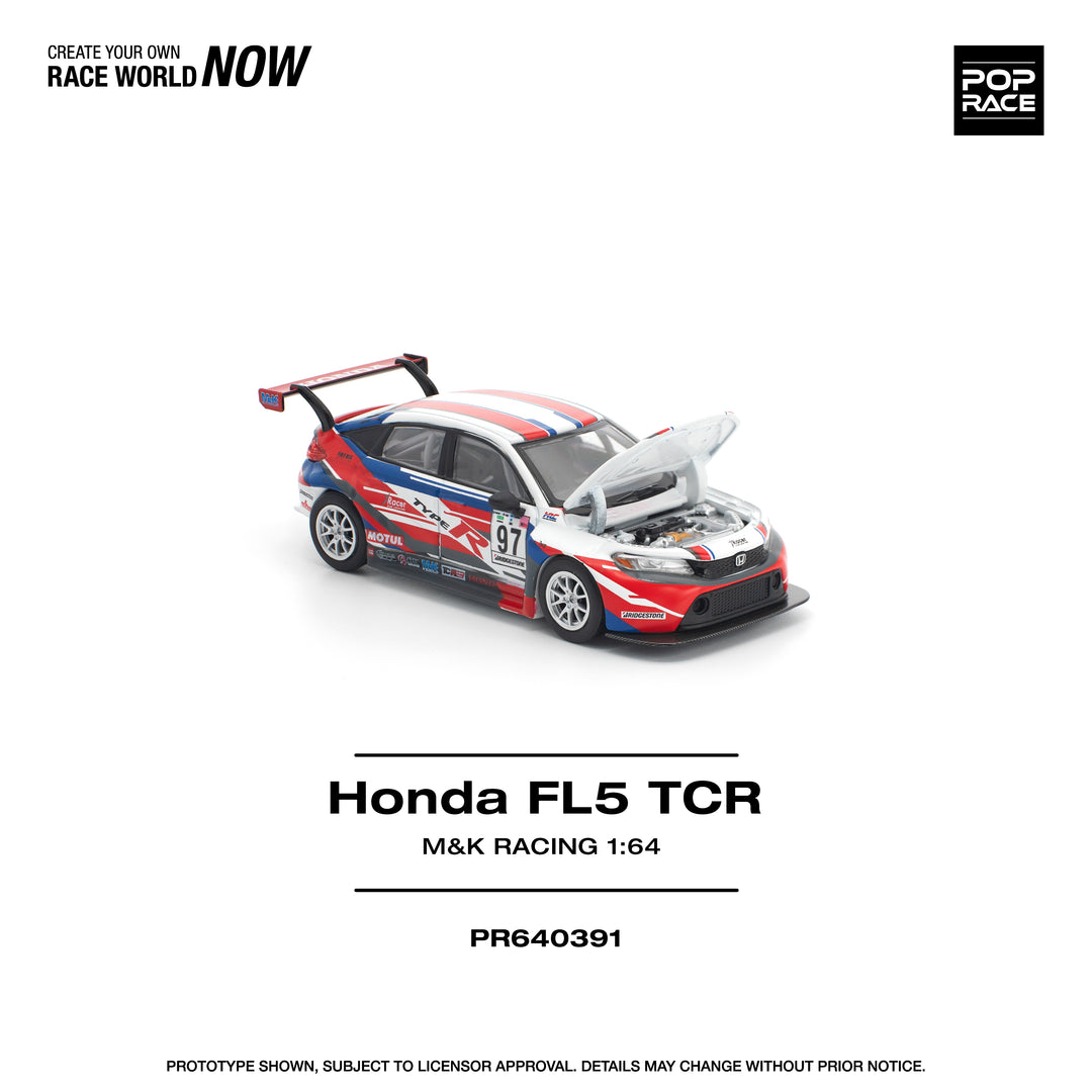 [Preorder] POPRACE 1:64 Honda Civic Type-R (FL5) TCR - M&amp;K Racing PR640391