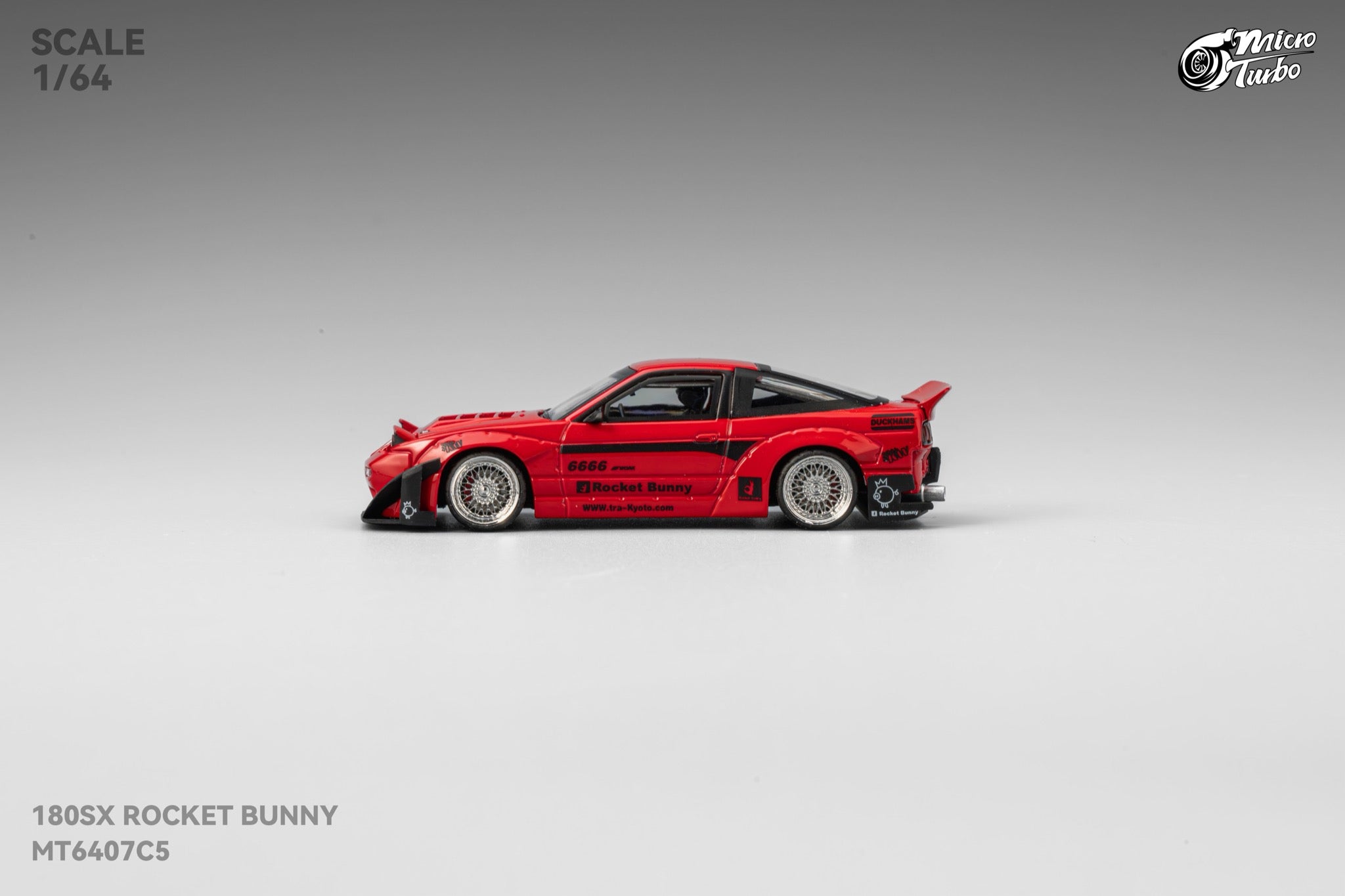 Preorder] Microturbo 1:64 180SX Rocket Bunny - Metallic Red