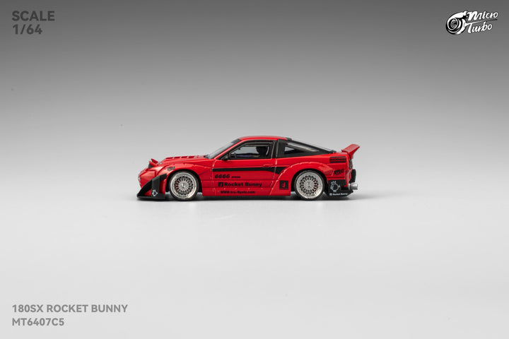 [Preorder] Microturbo 1:64 180SX Rocket Bunny - Metallic Red MT6407C5