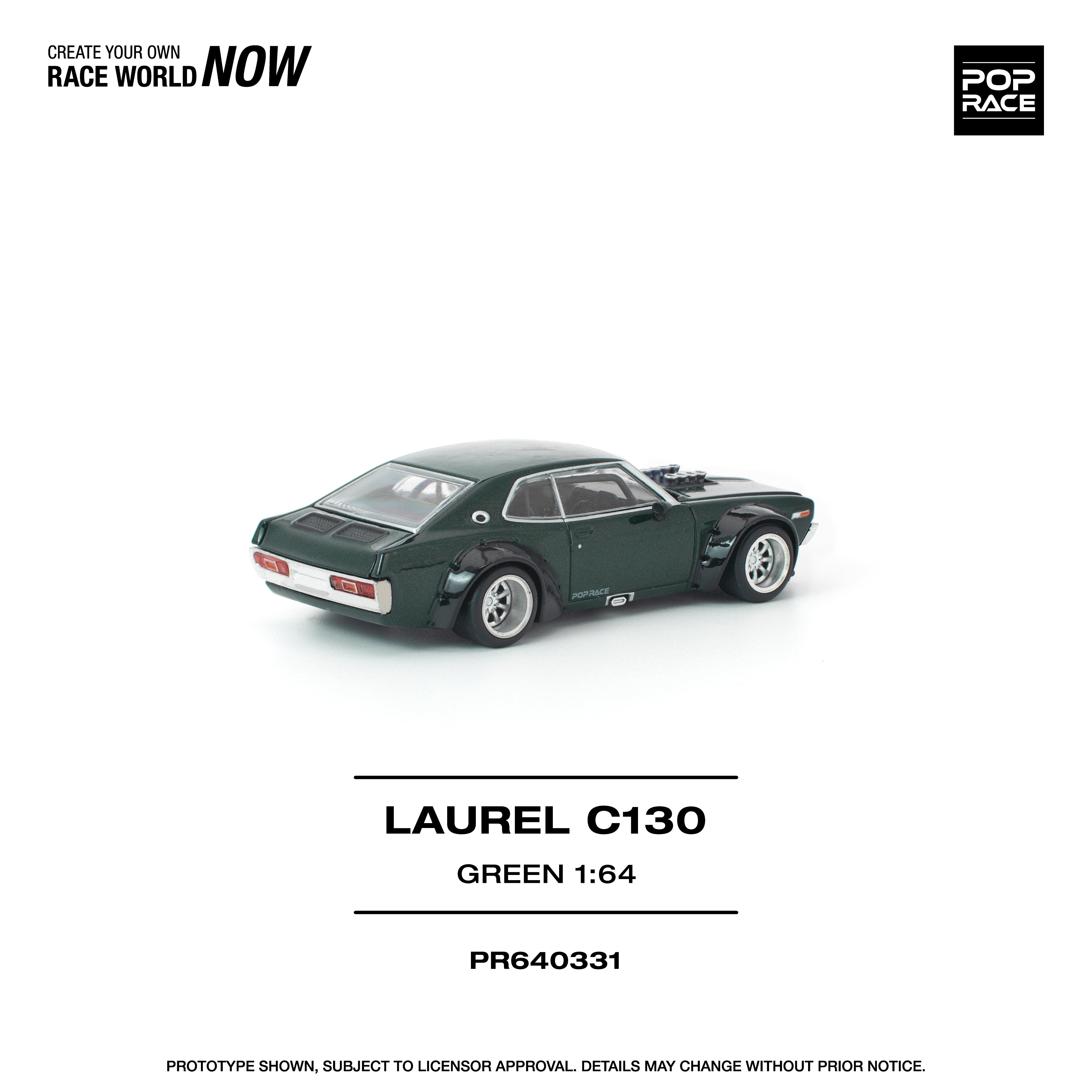 Preorder] POPRACE 1:64 LAUREL C130 GREEN PR640331 – Horizon Diecast