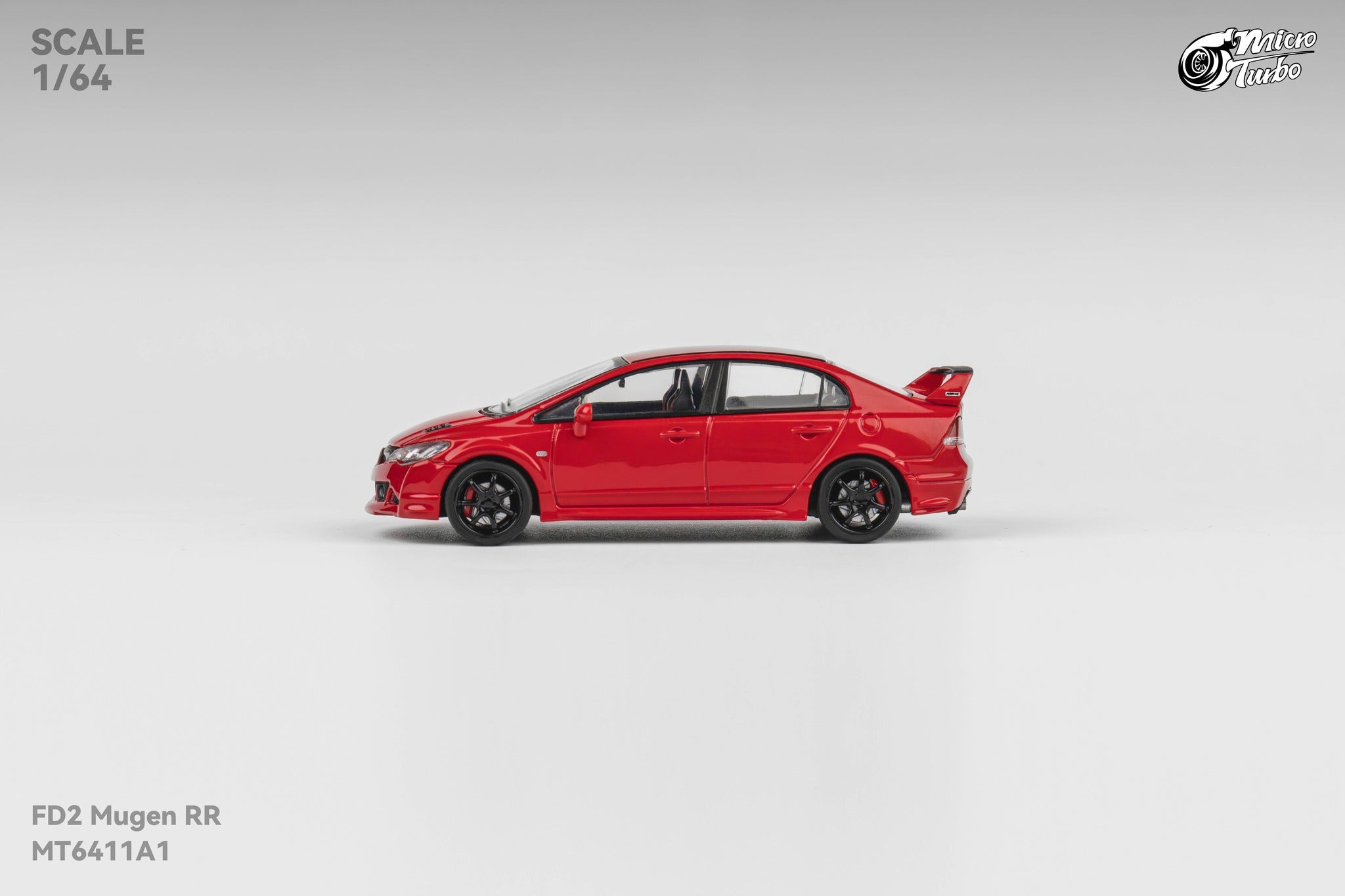 Microturbo 1:64 Custom Honda Civic Type R FD2 MUGEN RR - Red