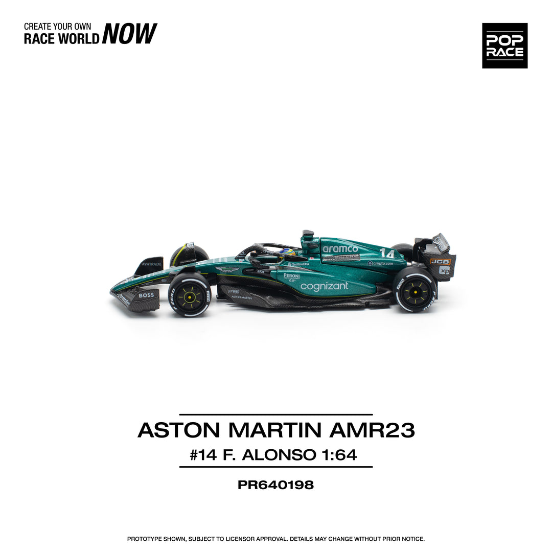 [Preorder] POPRACE 1:64 ASTON MARTIN AMR23 F1 - #14 F. ALONSO