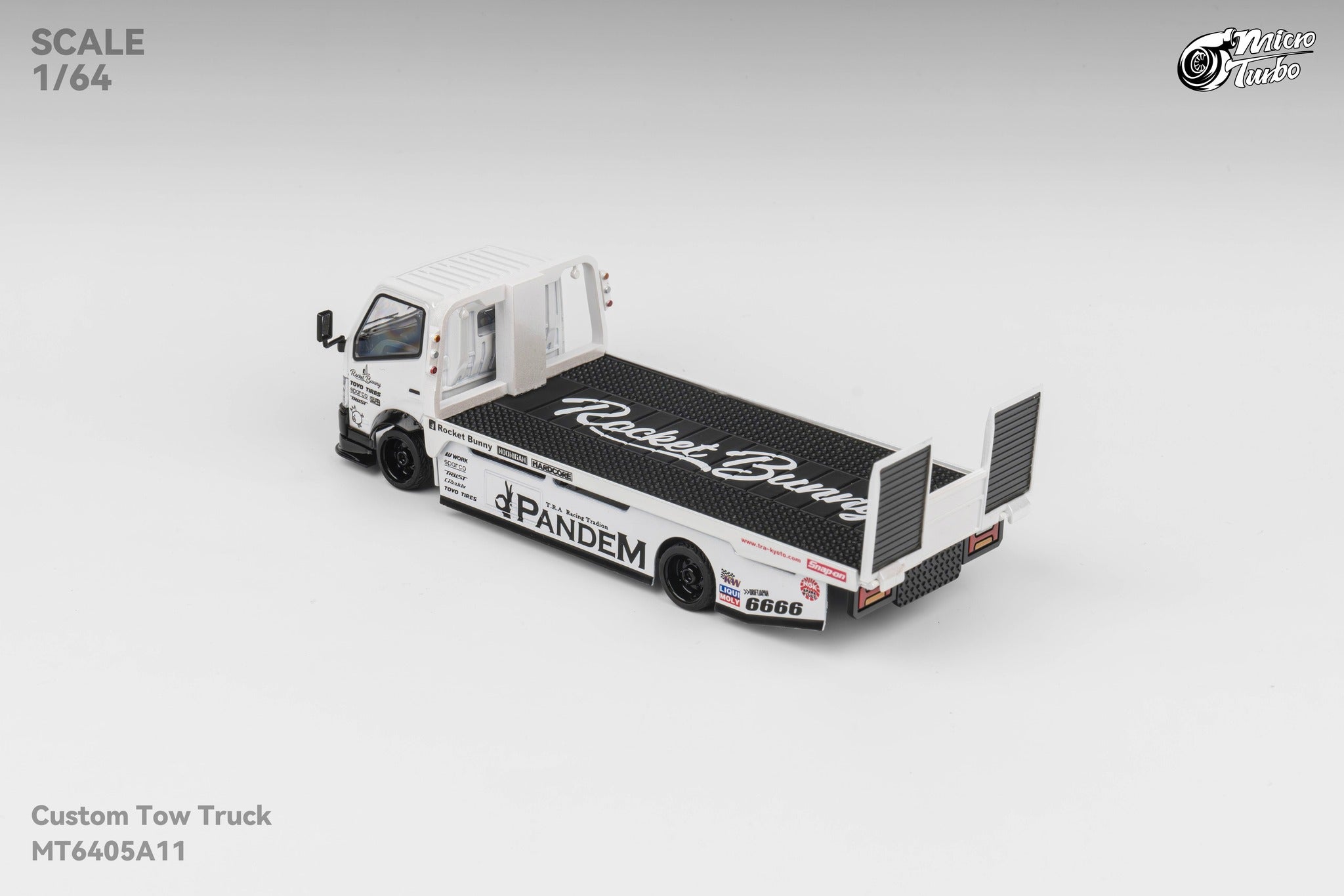 Microturbo 1:64 Custom Tow Truck Rocket Bunny - White