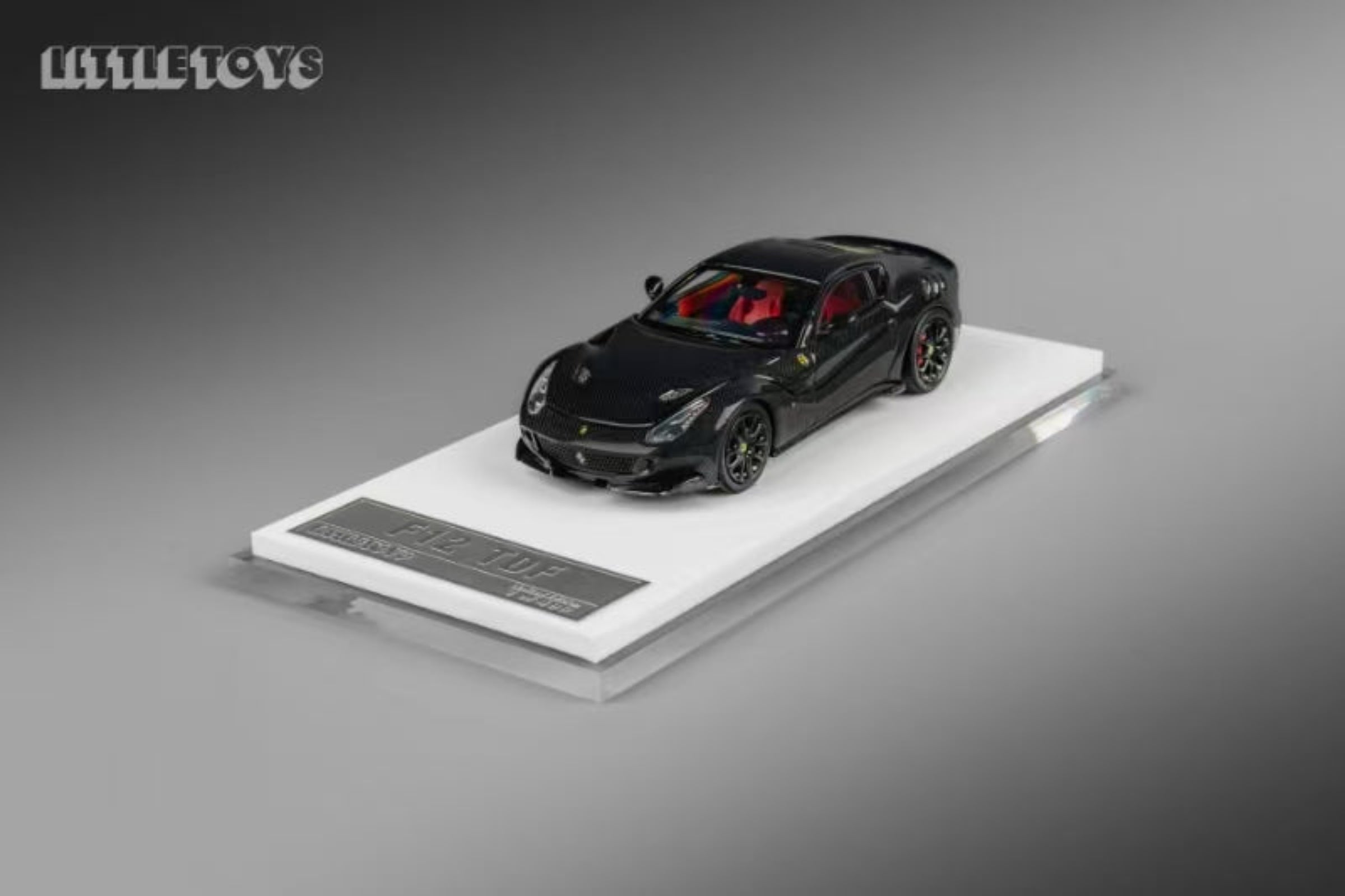 Little Toys 1:64 Ferrari F12 TDF Carbon Black – Horizon Diecast