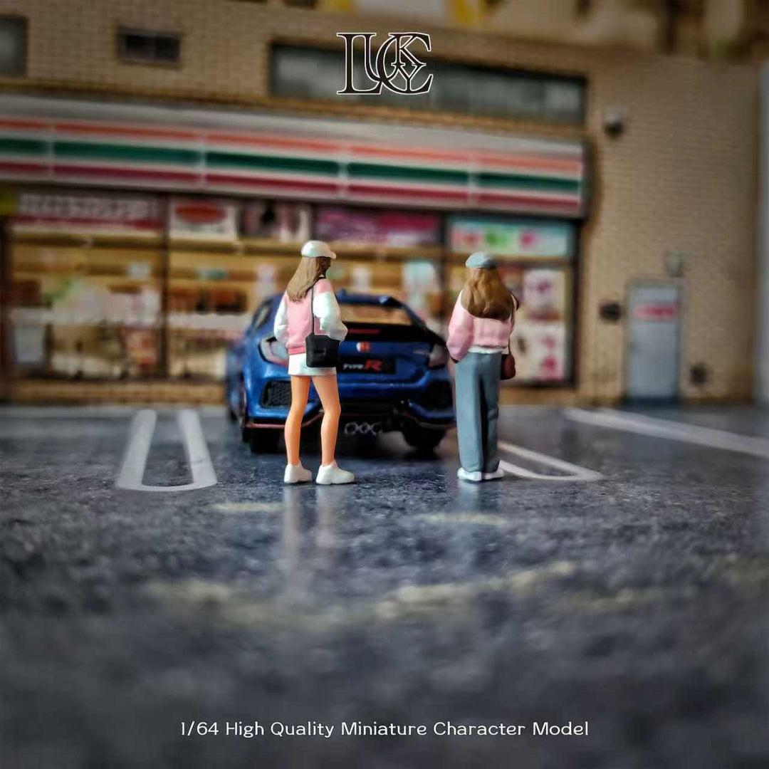 [Preorder] Lucky Studio 1:64 Girl In Pink Coat Duo LK2026011301